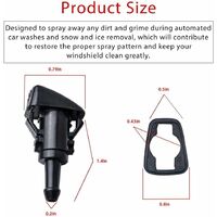 Buse Lave-glace Réglable Pour Pare-brise - Matériau Plastique Et Cuivre, Compatible La Plupart Des Voitures - 4