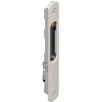 La Croisee Ds – Gâche pour crémone aluminium RAL 9006 19cm – Compatible portes coulissantes – Mécanisme anti-crochetable – Installation rapide