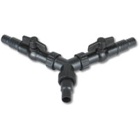 Vanne Piscine 20mm 25mm Abs EXLECO Distributeur 3 Voies 25/32/38mm Répartiteur Y Pour Tuyau Système D'arrosage