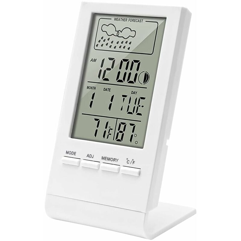 Thermometer Hygrometer Digital Wand Tisch Küche Schlafzimmer Uhr