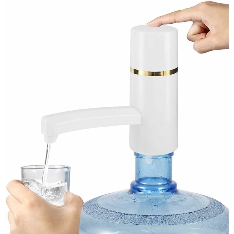 USB Wiederaufladbare Flasche Kabelloser Trinkwasserspender Filter (Weiß)
