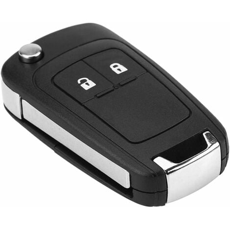 Schlüsselhülle, Auto-Fernschlüsselhülle Flip Folding Remote 2-Tasten- Autoschlüssel-Hülle für Auto