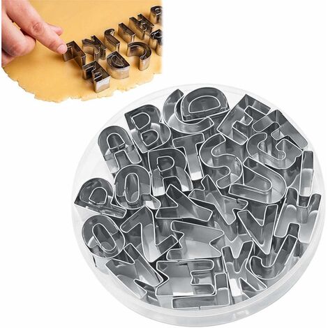 26 emporte-pièces lettres pour pâte à modeler