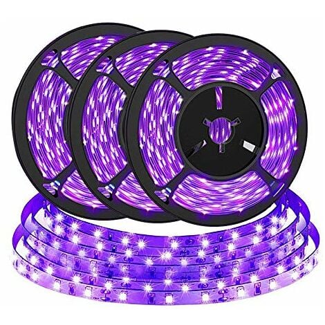 3pcs lumière LED violette UV avec barre lumineuse lampe à barre dure  stérilisation et désinfection inspection