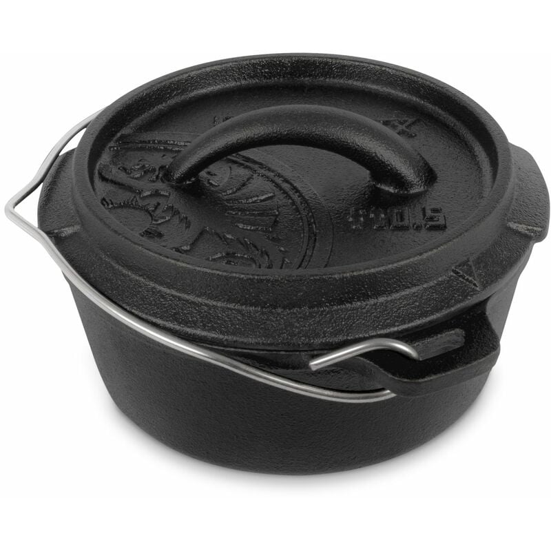 Olla Hierro Fundido petromax dutch oven ft0.5 superficie del fondo plano horno holands ft0.5t base sin pies