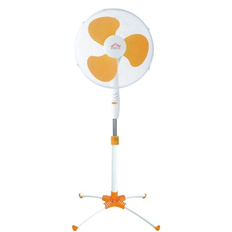 Ventilatore a piantana 40 cm – 3 velocità – Funzione oscillante – Altezza regolabile – Base robusta per stabilità – DCG (1/3)