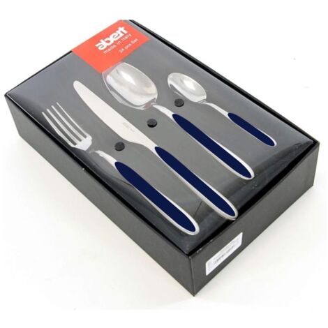 Abert Servizio Posate 24pz Master BLU/INOX RN91221L1524