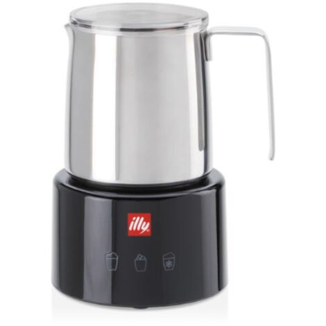 illy Cappuccinatore Montalatte Elettrico Nero Inox