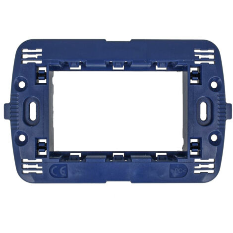 Supporto 503 3Mod + Viti Style Blu SD88003 Compatibile Bticino Living (1/2)