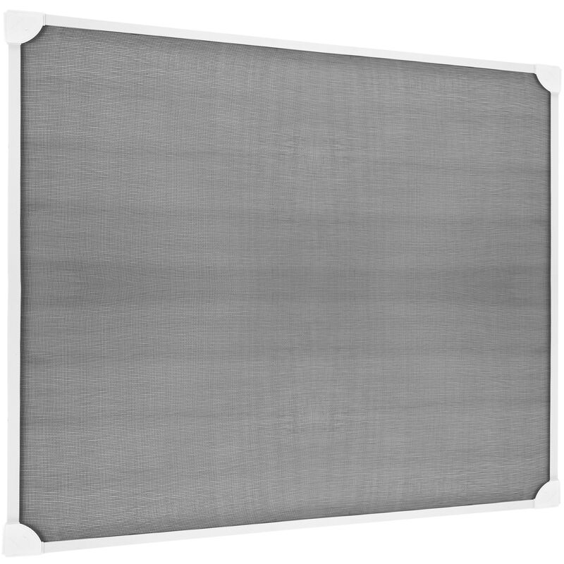 PrixPrime - Mosquitera magnética para ventana con PVC blanco 120 x 120 cm