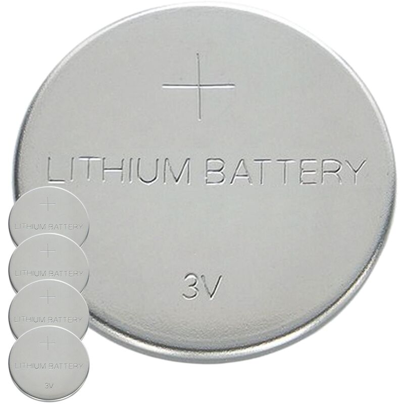 Pilas de botón de litio de larga duración, paquete de 2 unidades