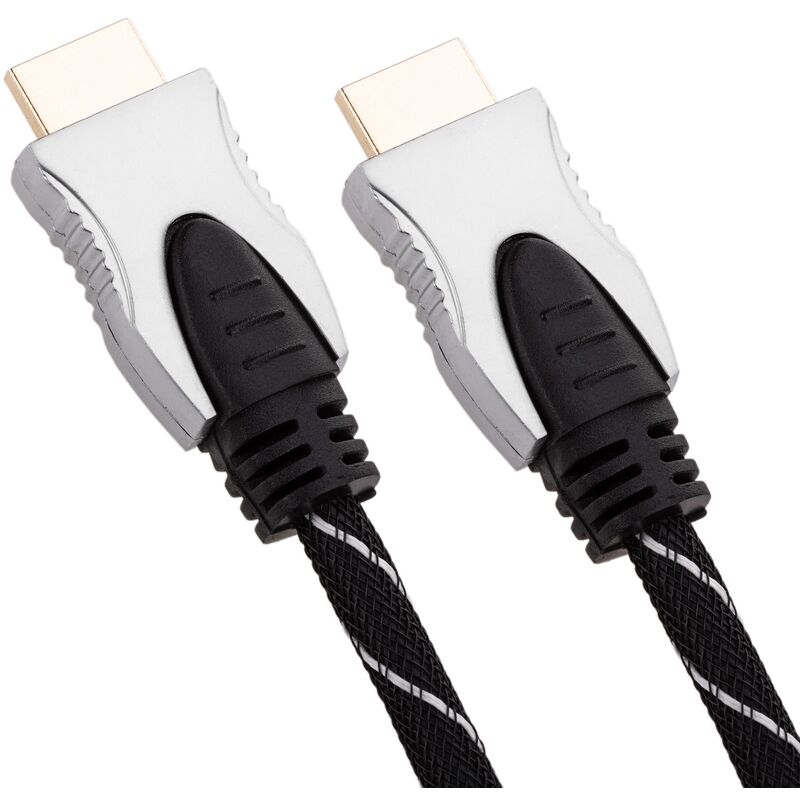 Cable HDMI 1.4 de 3 m de largo con conexión HDMI-A macho a HDMI hembra de  color negro - Hydrabazaar