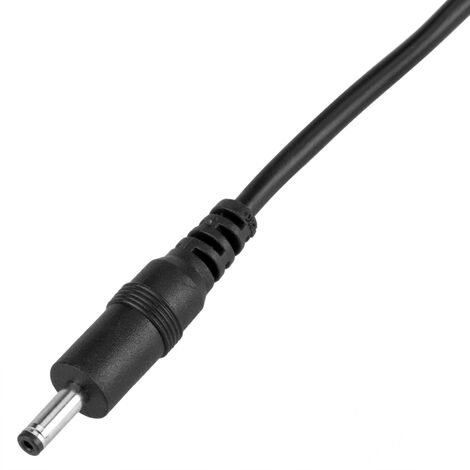 Cable alimentacion DC hembra-macho 5.5 x 2.5 mm 3 M Negro