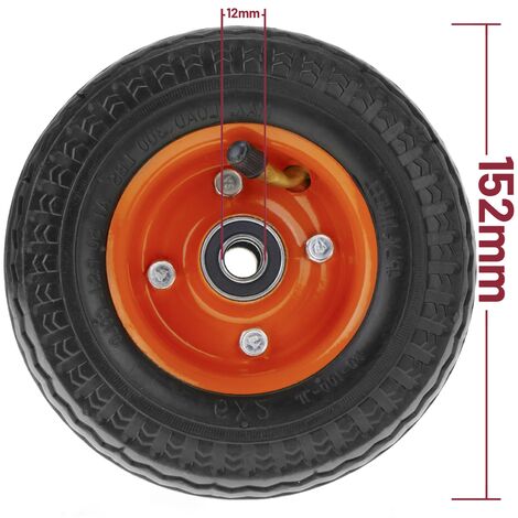 PrixPrime - Rueda maciza para carretilla de 10x3” y 100Kg