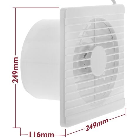 PrixPrime - Extractor ventilador de aire para techo o pared 175 mm de  diámetro, con válvula antirretorno