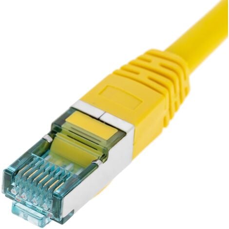 Cable ethernet SFTP amarillo RJ45 Categoría 7 de 25cm