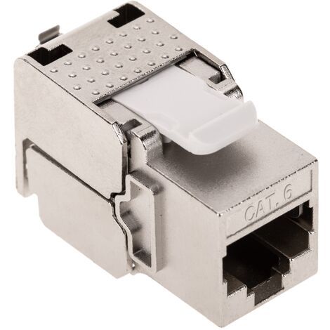 CableMarkt - Roseta empotrable UTP de 2 RJ45 Cat.5e 80x80