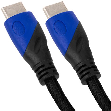 Cable HDMI 1.4 de 3 m de largo con conexión HDMI-A macho a HDMI hembra de  color negro - Hydrabazaar