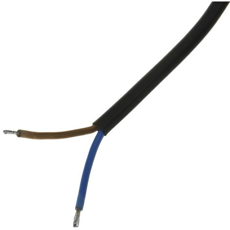 BeMatik - Cable de alimentación eléctrico HO3VVH2-F de 1.8 m de enchufe  bipolar a bornes 2