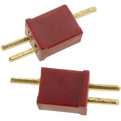 CableMarkt - Pareja de conectores RC Micro T-Plug macho y hembra para baterías