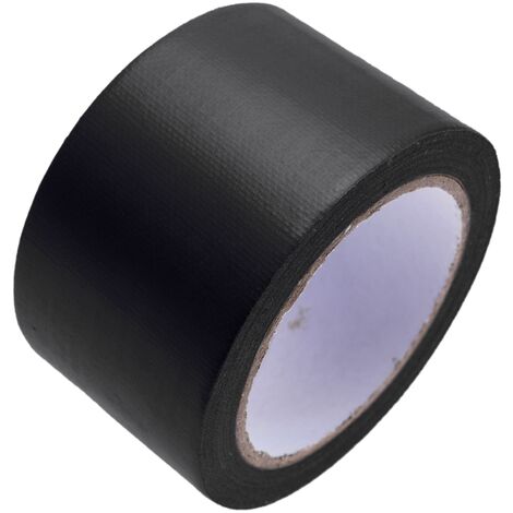 Tira adhesiva de tela resistente al agua de 50mm x 10m color negra