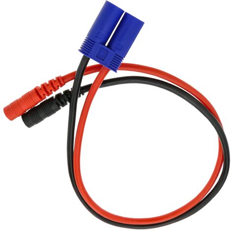 CableMarkt - Cable con conectores EC5 macho a HXT Banana de 4 mm macho para baterías 30 cm
