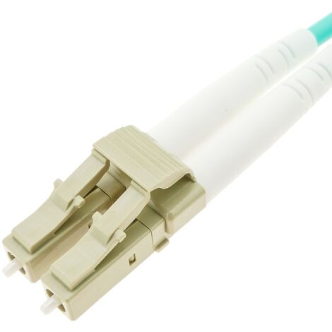 Cable de fibra óptica OM4 para router de ST a ST multimodo dúplex  50µm/125µm, 15m