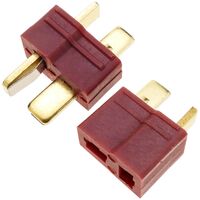 CableMarkt - Pareja de conectores RC T-Plug macho y hembra para baterías