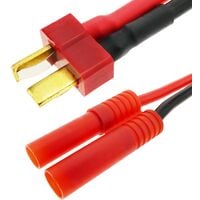 CableMarkt - Cable con conectores T-Plug macho a HXT Banana de 4 mm para baterías 8 cm