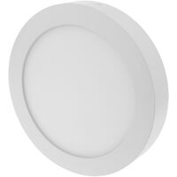 CableMarkt - Panel LED circular de bajo consumo con 18W de 220 mm en blanco frío día
