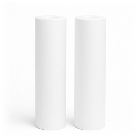 2 filtres lisses 10' 10 microns pour adoucisseur et osmoseur d'eau