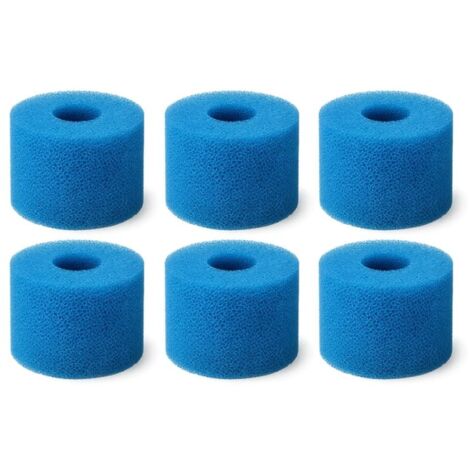 SINEA cartouche filtre spa en mousse  type S1 et type VI fabriqué en France, lavable, compatible avec Intex, Bestway - x6 (1/2)