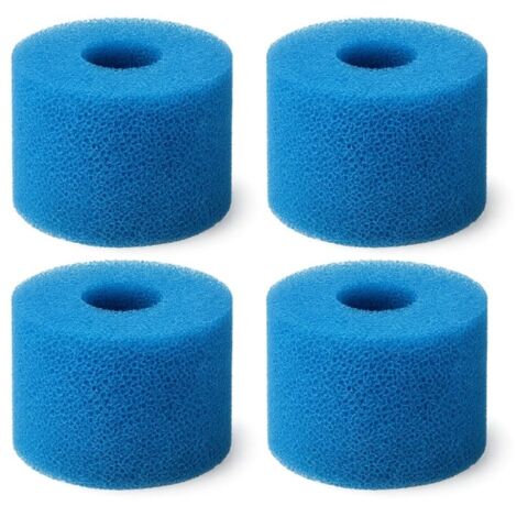 SINEA cartouche filtre spa en mousse type S1 et type VI fabriqué en France, lavable, compatible avec Intex, Bestway - x4 (1/2)