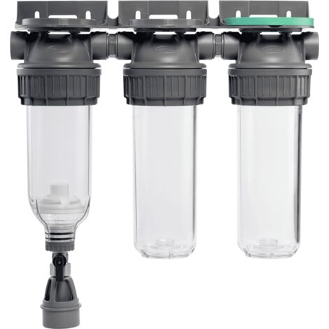 Porte filtres à eau de pluie 9' ¾ 3P ECOSOFT (1/5)