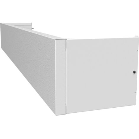 Atole – Cache coffre volet roulant 250 cm – Acier blanc RAL9010 – Installation rapide – Pour dissimuler coffres intérieurs (1/4)