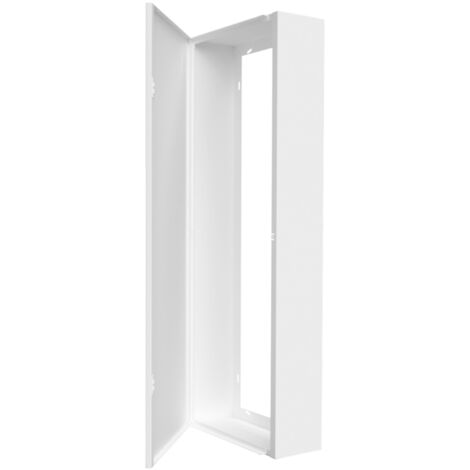 Atole – Coffret électrique nu 13 modules en acier blanc – H. utile 860 mm – Installation rapide – Prédécoupes pour goulotte