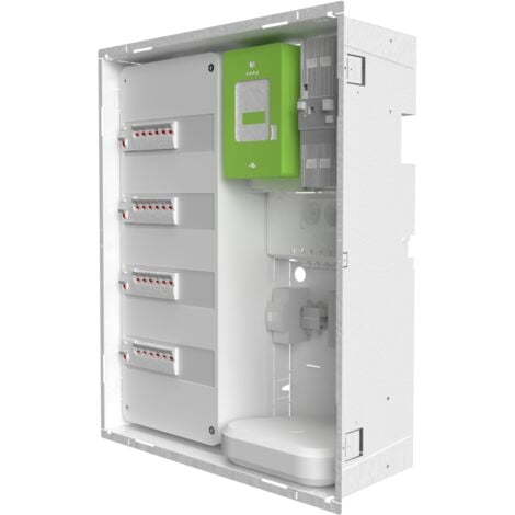 Bac d'encastrement pour GTL en acier blanc ATOLE - 2 Travées 13 modules H. 625 mm