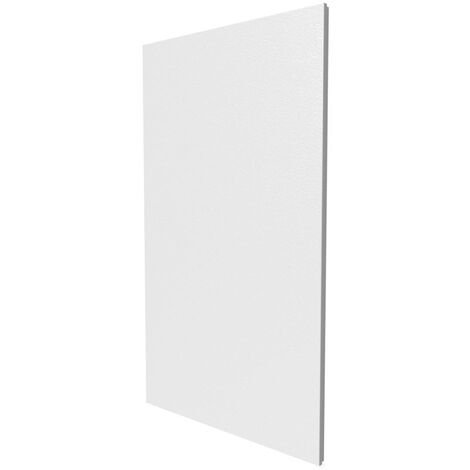 Porte en blanc pour bac encastré 2x13 modules - Finition saillie - H. hors-tout 970 mm