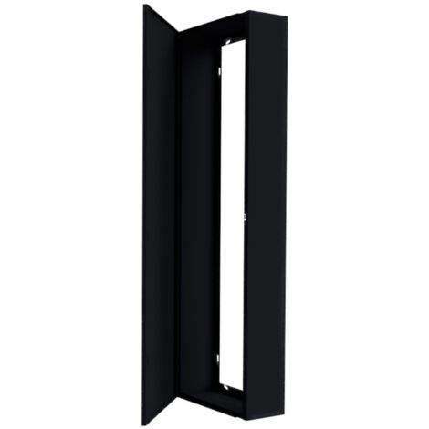 Atole – Coffret électrique nu 13 modules en acier noir – H. utile 980 mm – Installation rapide – Prédécoupes pour goulotte intégrées