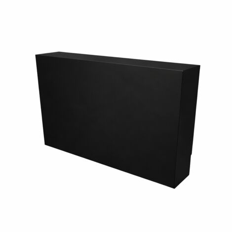 Cache nourrice plomberie ATOLE en acier Noir - Largeur fixe - Taille 2 : 450 x 650 x 150 mm