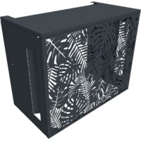 Atole – Cache climatiseur en aluminium thermolaqué – H. 80 cm x L. 100 cm x P. 54 cm – Protection anti-corrosion – Circulation d'air optimisée