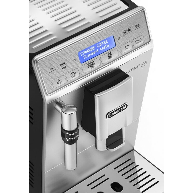 Cafetera superautomática  De'Longhi Magnifica EVO ECAM290.61.B, Molinillo  integrado, Depósito leche, Táctil, Espumado automático, 1450W, 15bar, Negro