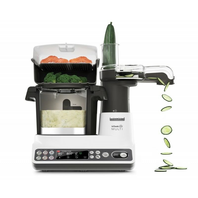 Kenwood Robot de Cocina Procesador de Alimentos CCL401WH kCook Multi. 4,5L 500 W