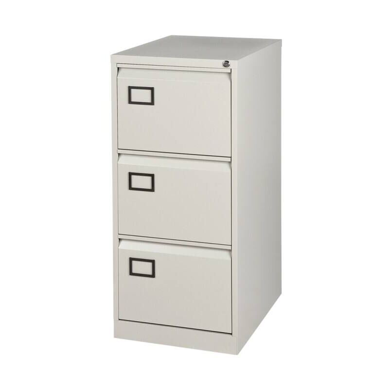Bisley 3 Drawer Foolscap Filing Goose Grey