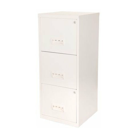 Pierre Henry 3 Drawer A4 Filing Cabinet – White