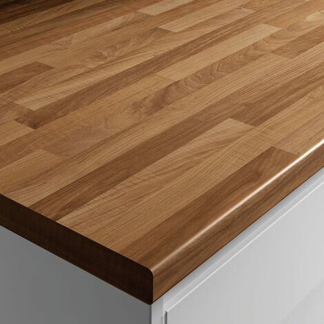 Laminate Worktop - Blocked Oak Effect 600mm x 38mm x 3m
