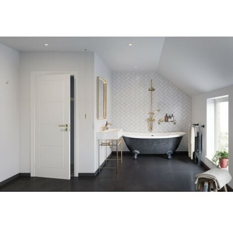 Exeter White Moulded Fully Finished Ladder Internal Door - 1981 x 686mm