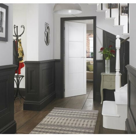 Exeter White Moulded Fully Finished Ladder Internal Door - 1981 x 686mm
