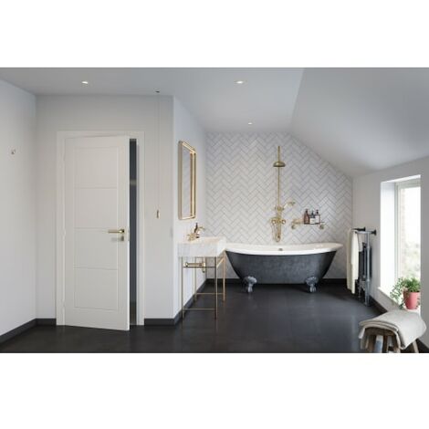 Exeter White Moulded Fully Finished Ladder Internal Door - 1981 x 762mm