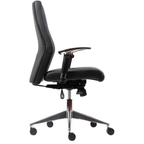 Realspace synchro tilt ergonomic office chair outlet with adjustable armrest and seat florence black